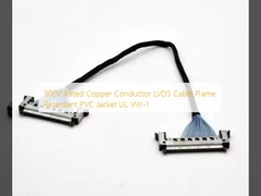 Cable LVDS de conductor de cobre nominal de 300 V Retardante de llama chaqueta de PVC UL VW-1
