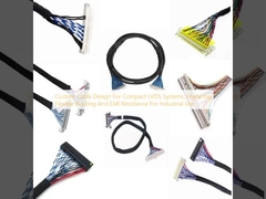 Diseño de cable personalizado para sistemas LVDS compactos, con enrutamiento flexible y resistencia EMI para uso industrial