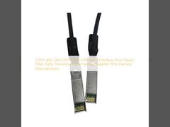 QSFP-40G-SR4 QSFP-100G-SR4 Interfaz MPO Transceptor de fibra óptica de corto alcance y proveedor de arnés Fabricantes de arneses de cableado