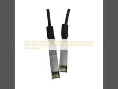 QSFP-40G-SR4 QSFP-100G-SR4 Interfaz MPO Transceptor de fibra óptica de corto alcance y proveedor de arnés Fabricantes de arneses de cableado